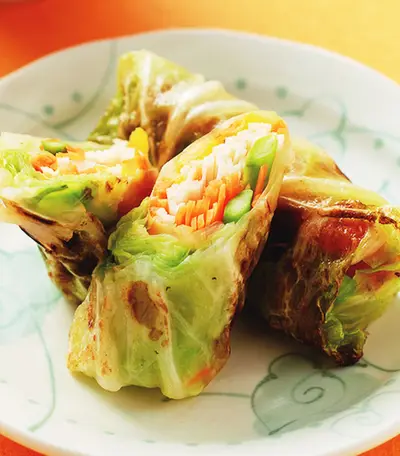 香煎高麗菜捲