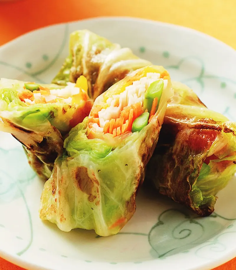 香煎高麗菜捲