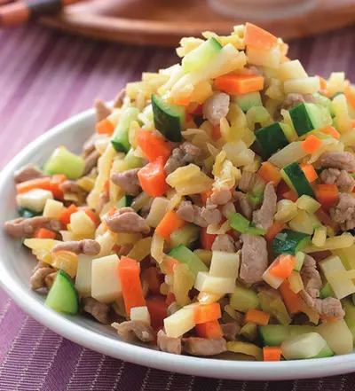 榨菜炒肉丁