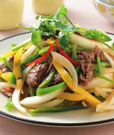 鮮椒炒牛肉絲