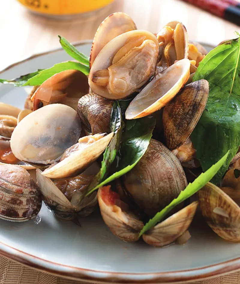 塔香蕃茄炒海瓜子