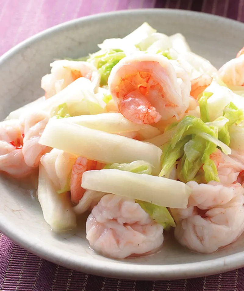 鹽味炒白菜蝦仁