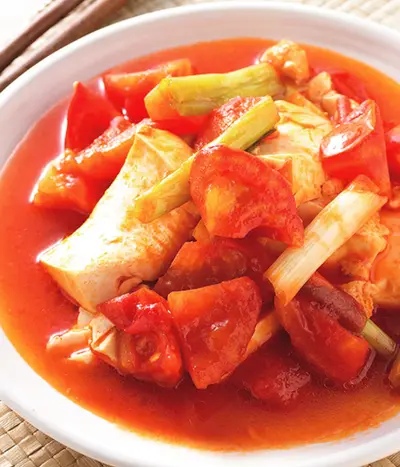 蕃茄燒豆腐