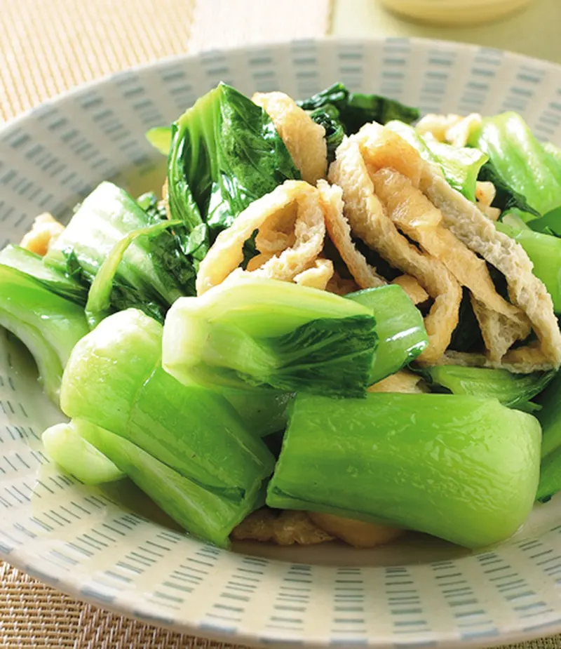 油揚炒青江菜