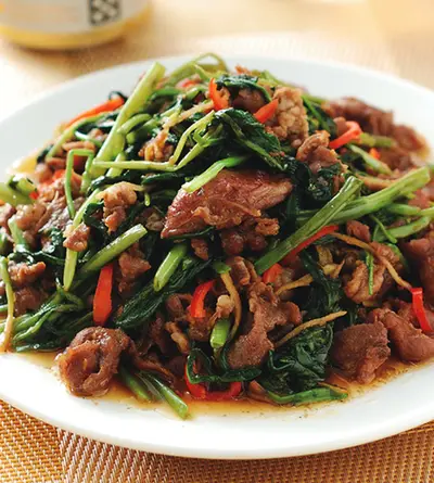 沙茶羊肉空心菜