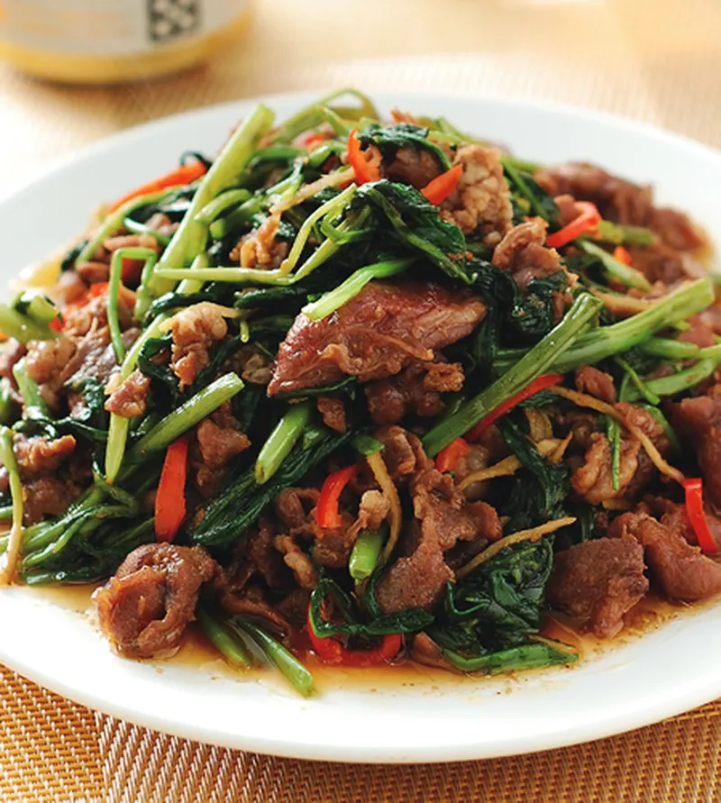沙茶羊肉空心菜
