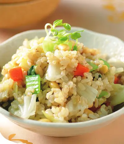黃豆糙米菜飯
