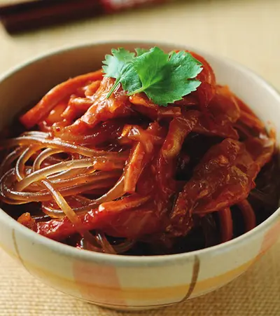 泡菜拌冬粉