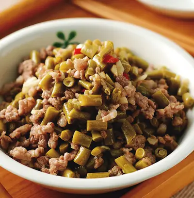 酸豆肉末