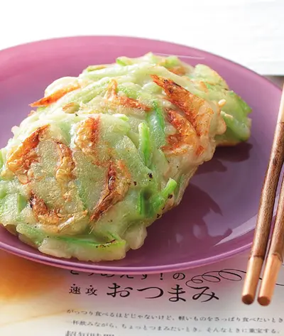 櫻花蝦絲瓜煎餅
