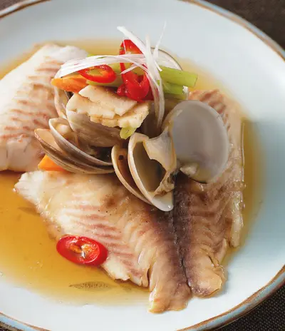 蛤礪蒸魚片