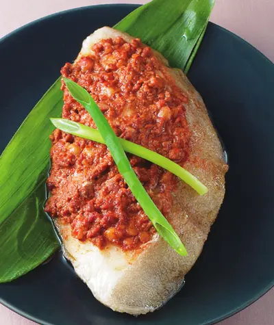 肉醬蒸鱈魚