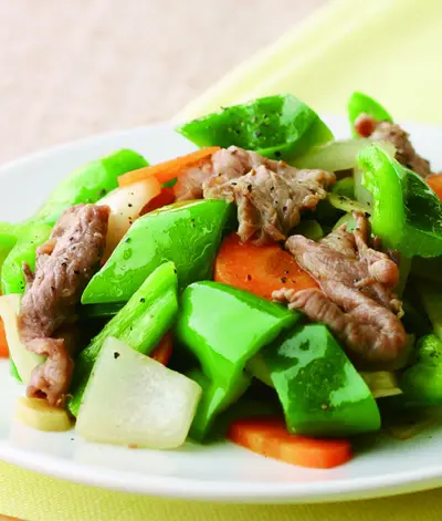 青椒炒牛肉片