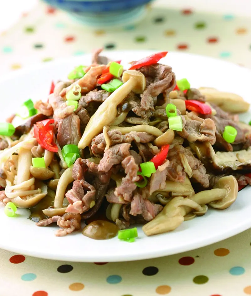 養生菇羊肉片