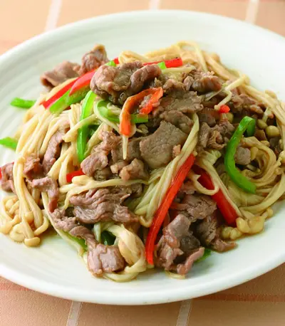 金菇炒羊肉