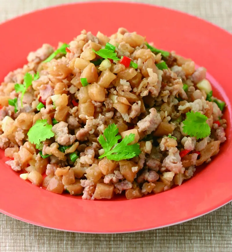 菜脯炒肉末(1)