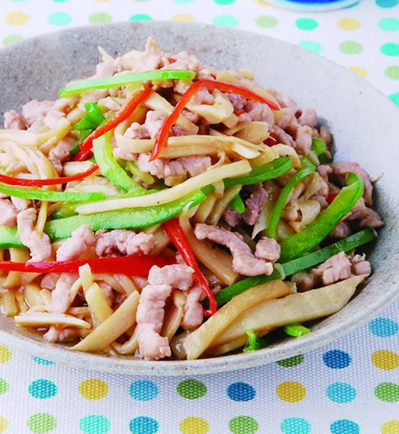 竹筍炒肉絲(4)