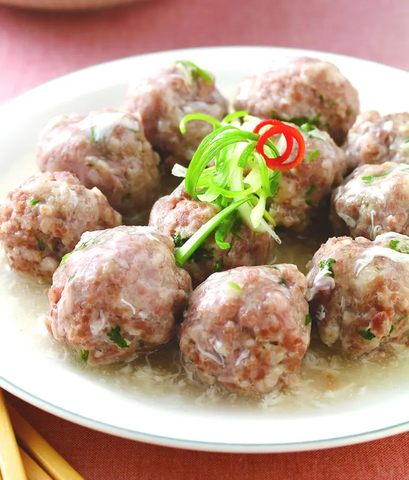 雪花肉丸子