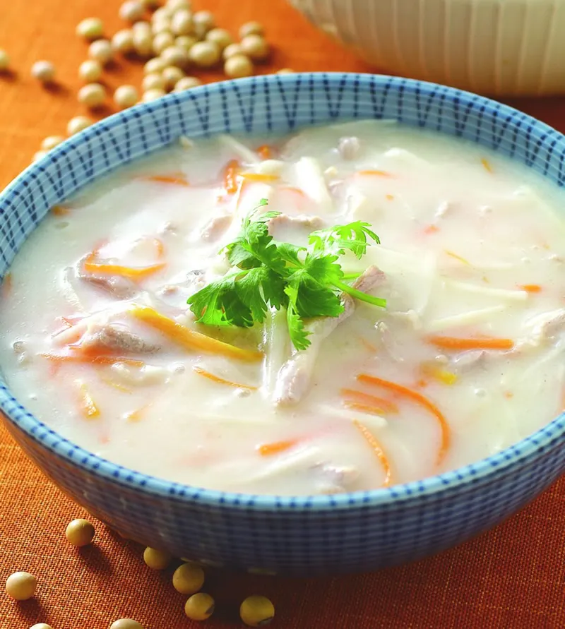 豆漿三絲羹