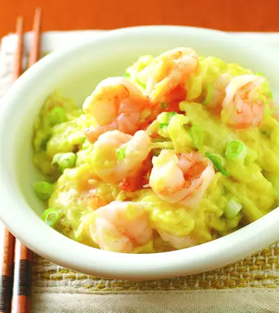 豆漿滑蛋蝦仁