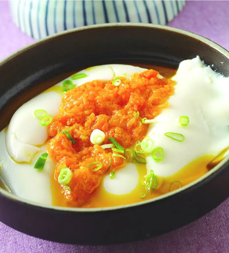 素蟹黃豆花