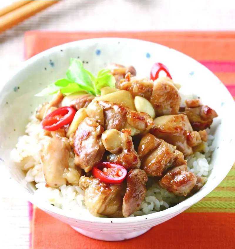 塔香雞丁飯