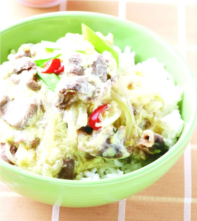 滑蛋牛肉飯