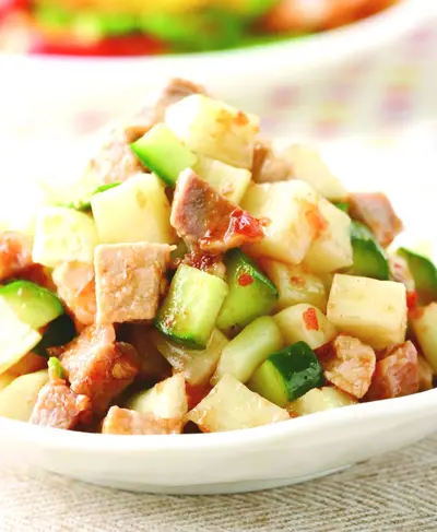 茭白肉丁