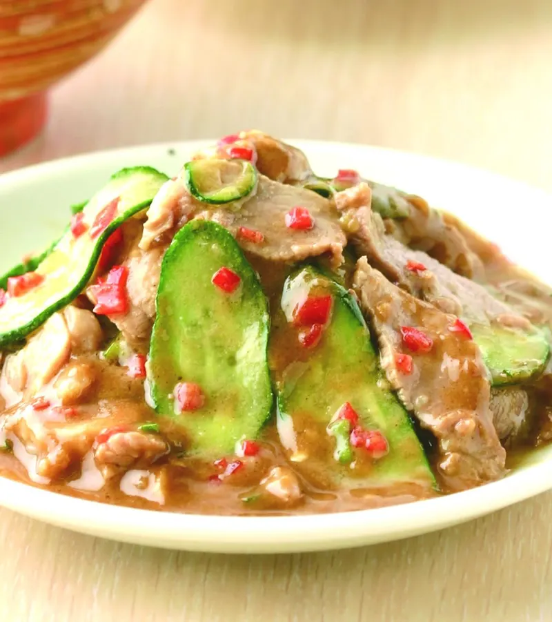 麻醬肉片