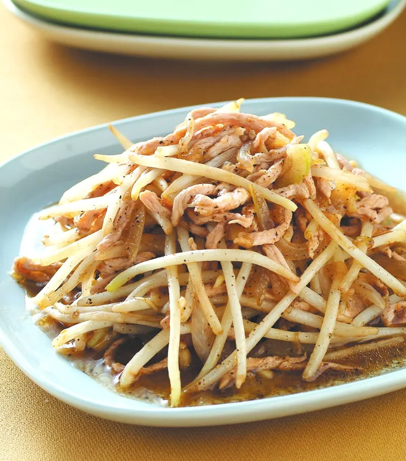 黑椒銀芽肉絲