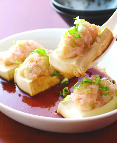 百花鑲豆腐