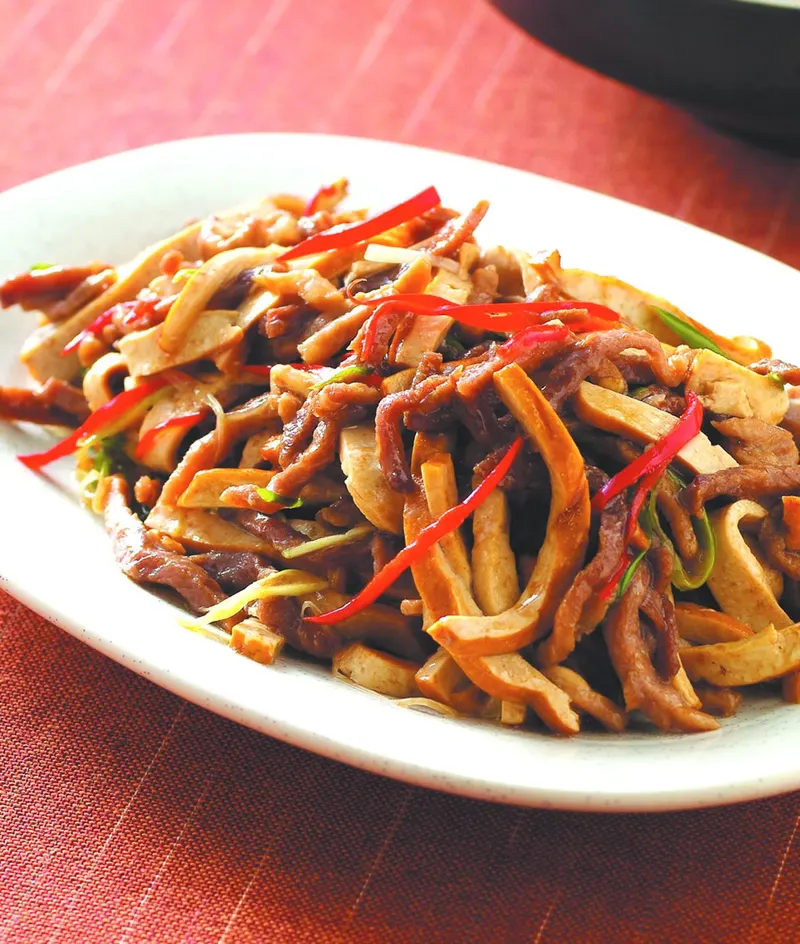 豆乾炒肉絲(2)