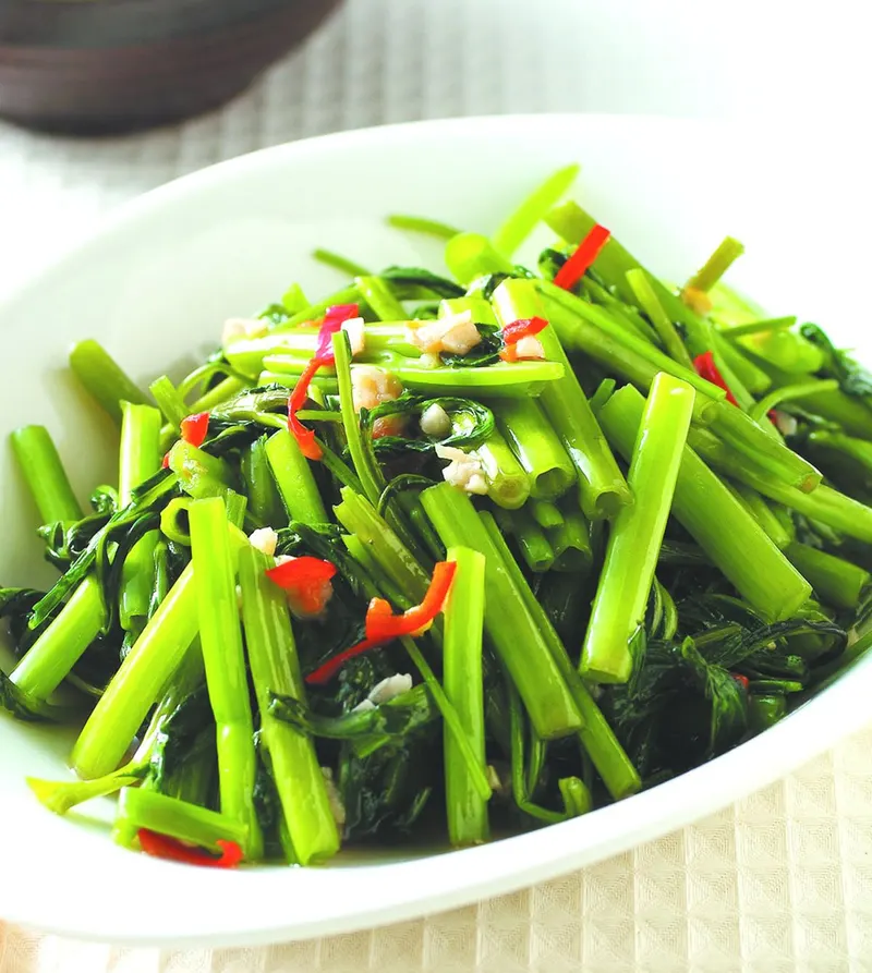 蝦醬空心菜(4)