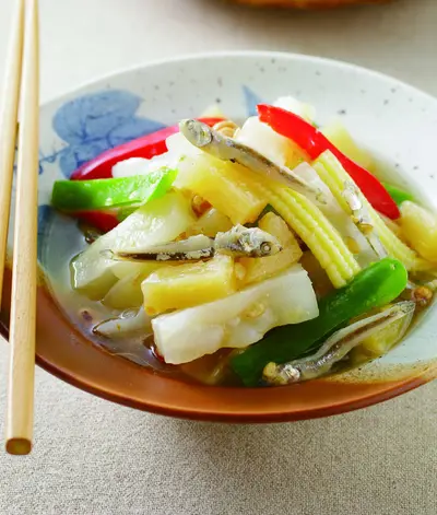 鹹鳳梨小魚乾苦瓜