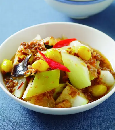 蔥油肉醬瓠瓜