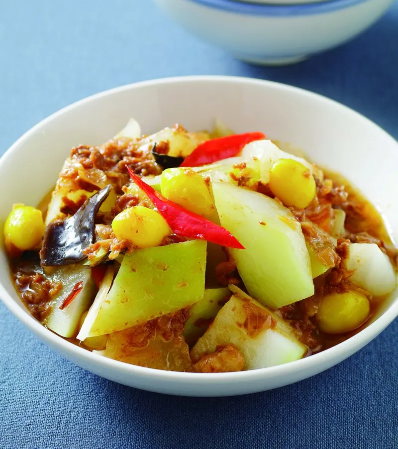 蔥油肉醬瓠瓜