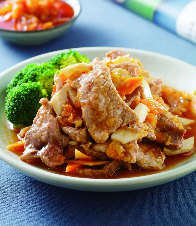泡菜蒸肉片