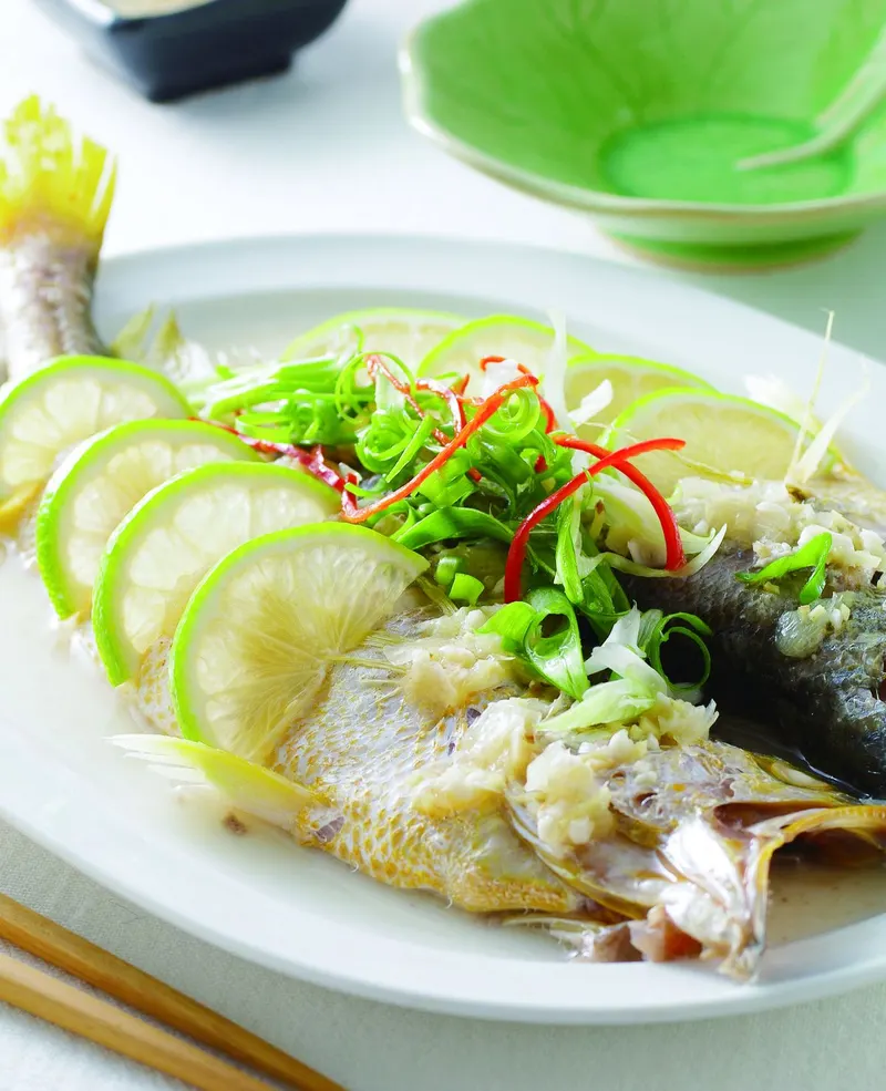 檸檬蒸黃魚