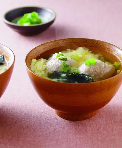 味噌貢丸蛋花湯