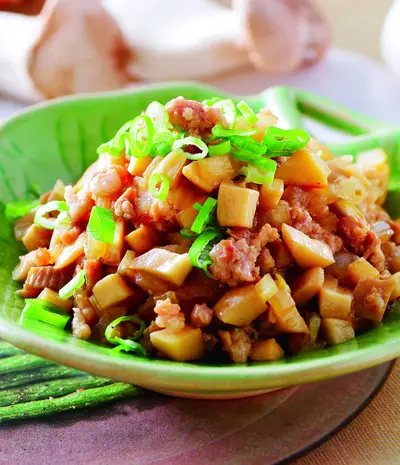 杏鮑菇炒肉醬