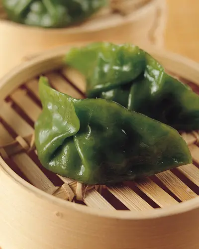 翡翠干貝蒸餃
