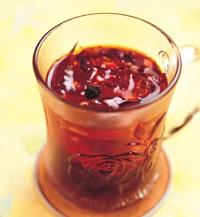 芙蓉果粒冰茶