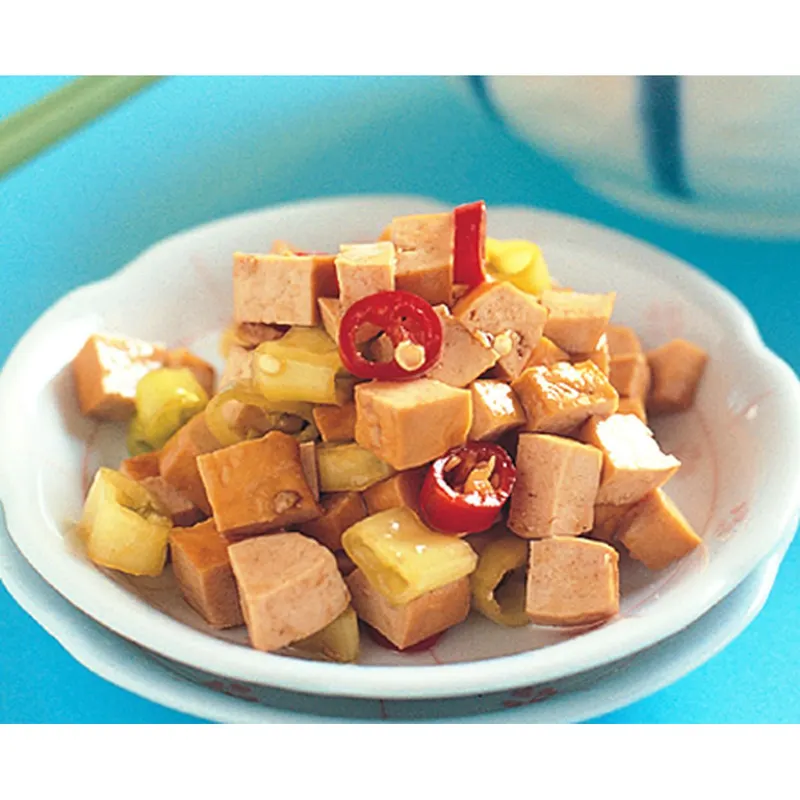 角椒拌豆丁