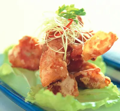 油炸培根雞肉捲