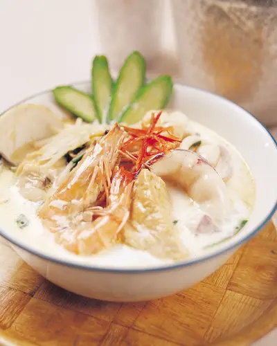 香辣椰汁海鮮湯麵