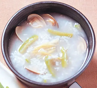 蛤蜊絲瓜粥