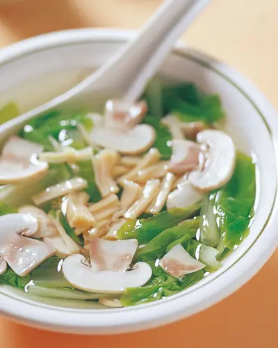 蘑菇干貝湯