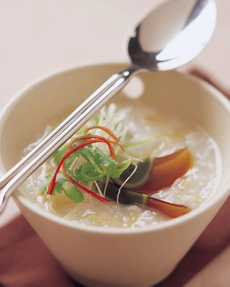 皮蛋干貝粥