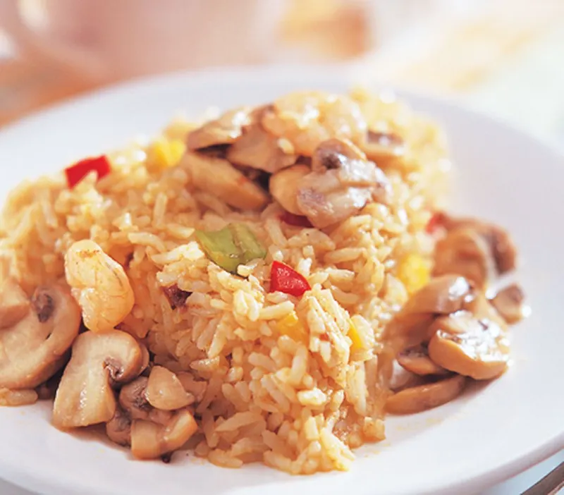 蘑菇拌飯