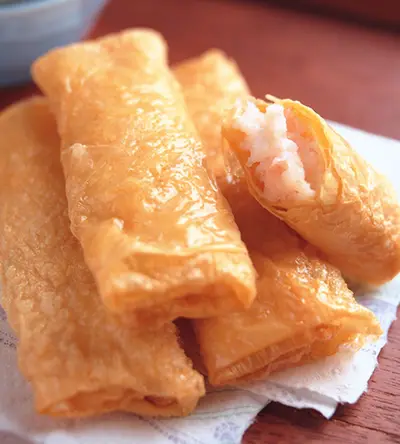 腐皮鮮蝦捲